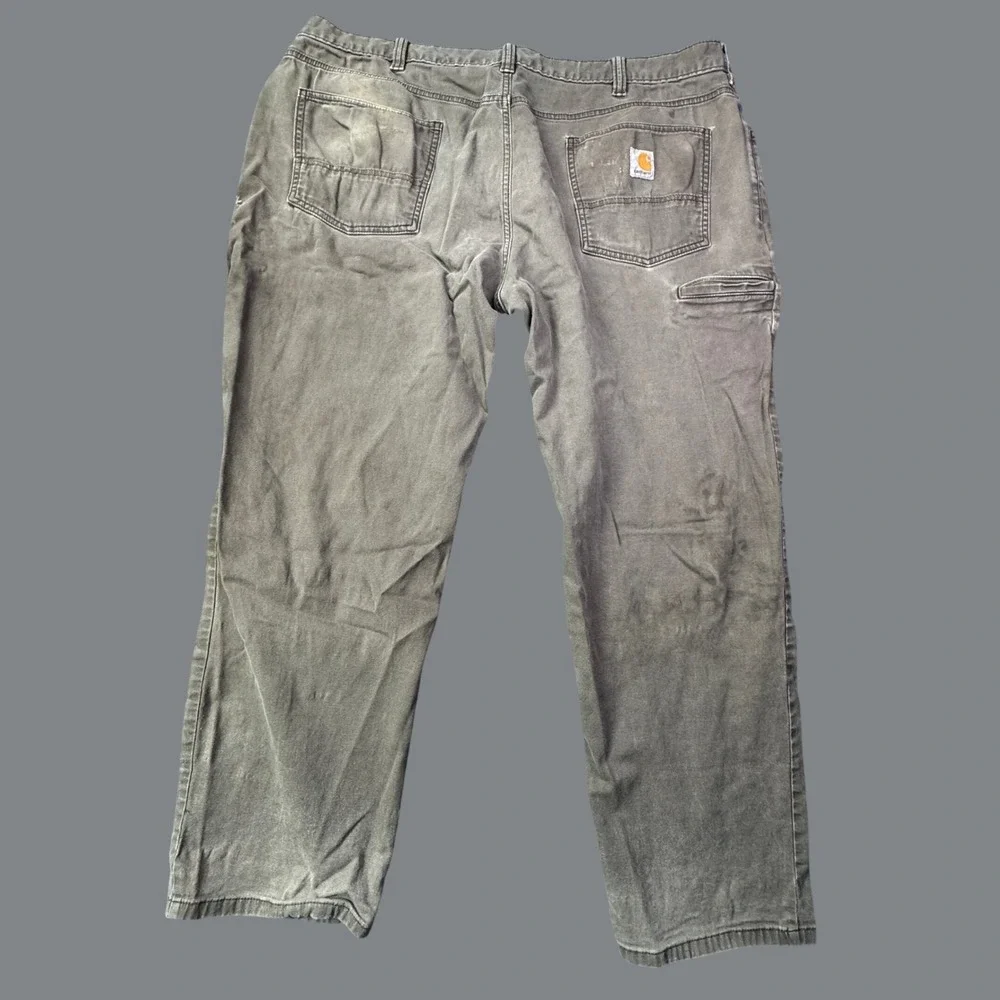 Carhartt Rugged Flex Relaxed Fit Canvas Work Pants Mens 42x30 Brown Streetwear